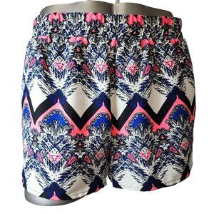 Women's Tea Rose Boutique Colorful Flowy Shorts XL Pockets Dressy Casual Pink Bl